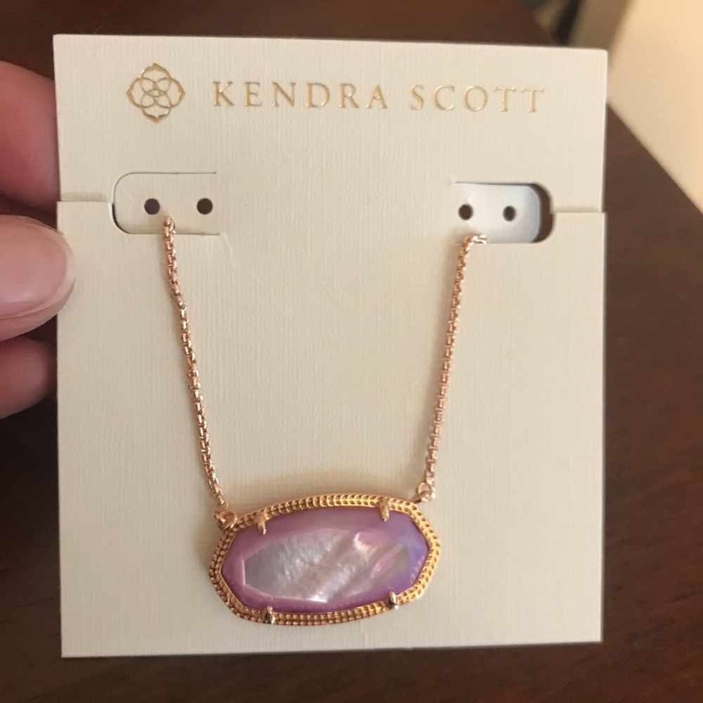 NWT Kendra Scott Delaney in Lilac Pearl